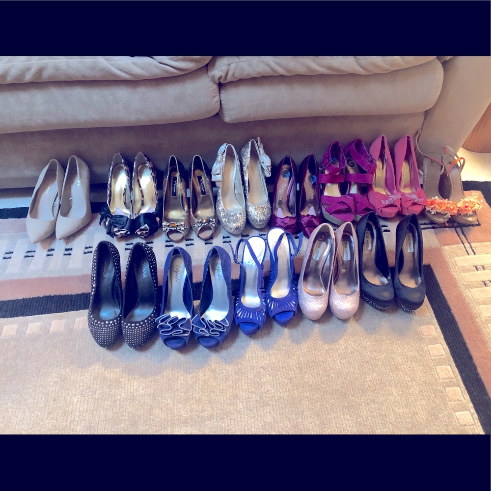 Assorted dress heels